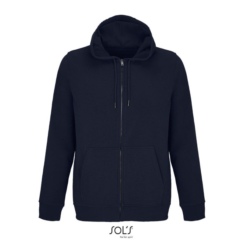 Sudadera Unisex Con Cremallera Y Capucha Calipso Sols - French Marino - Sols