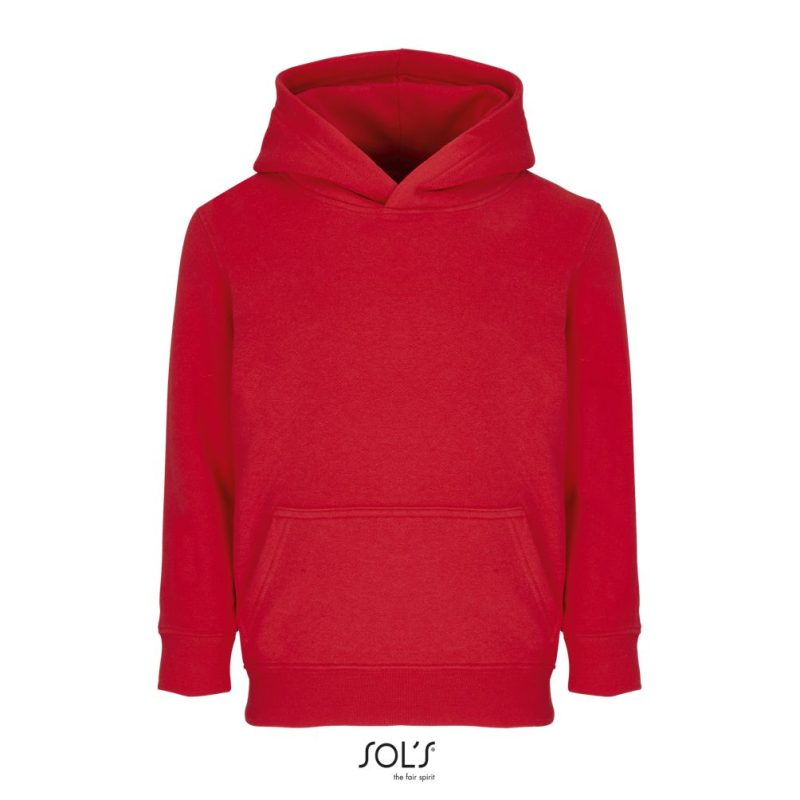 Sudadera Niño Con Capucha Condor Kids Sols - Rojo Vivo - Sols
