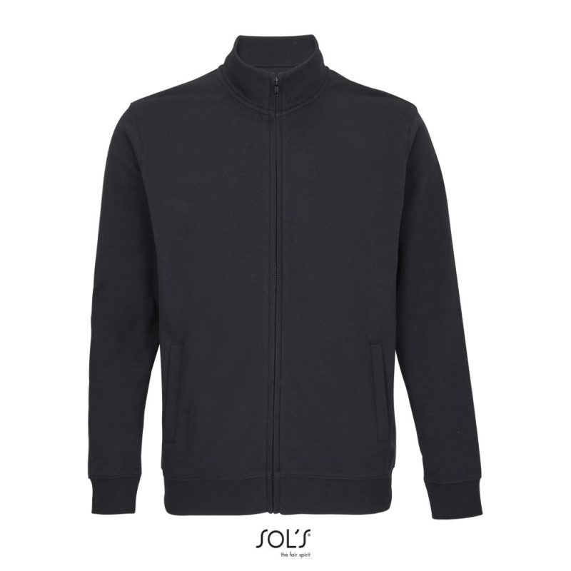 Sudadera Unisex Con Cremallera Cooper Sols - Negro - Sols