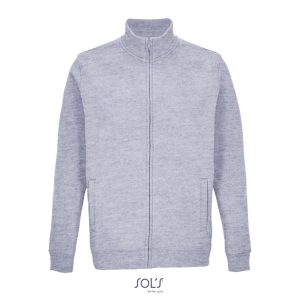 Sudadera Unisex Con Cremallera Cooper Sols - Gris Mezcla - Sols