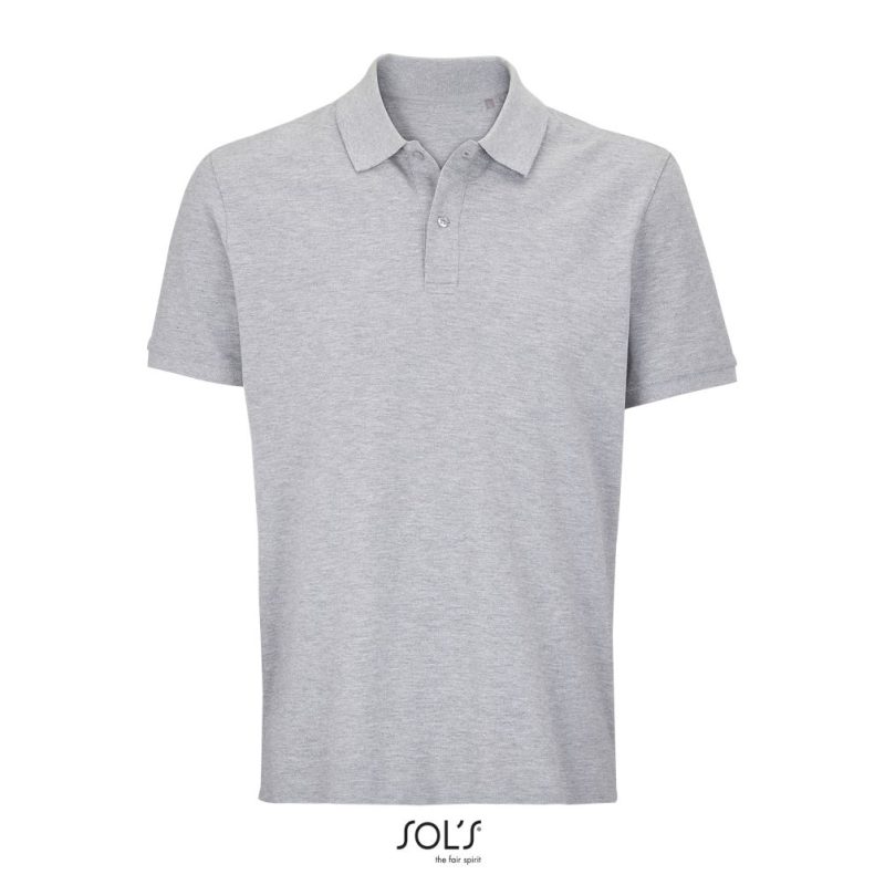 Polo Unisex Pegase Sols - Gris Mezcla - Sols