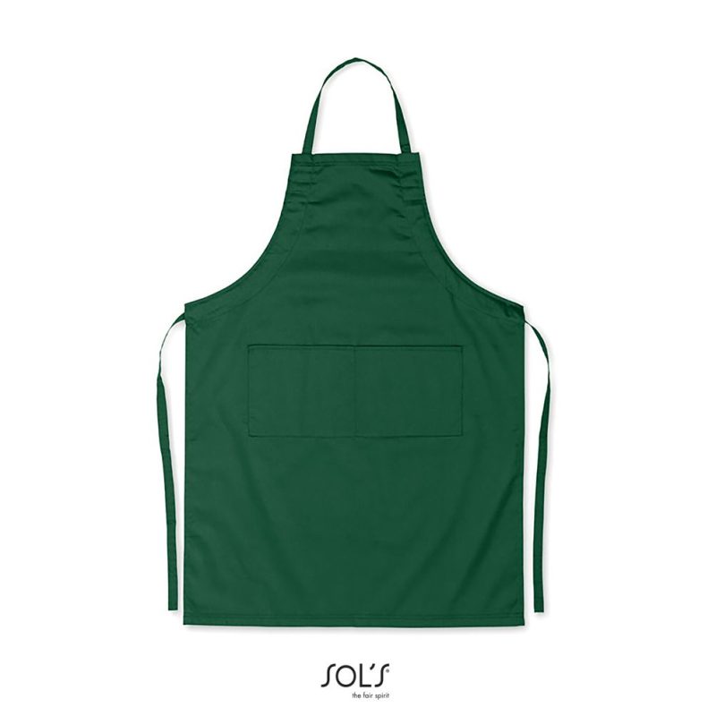 Delantal Con Peto Y Bolsillos Granada Sols - Verde Imperio - Sols
