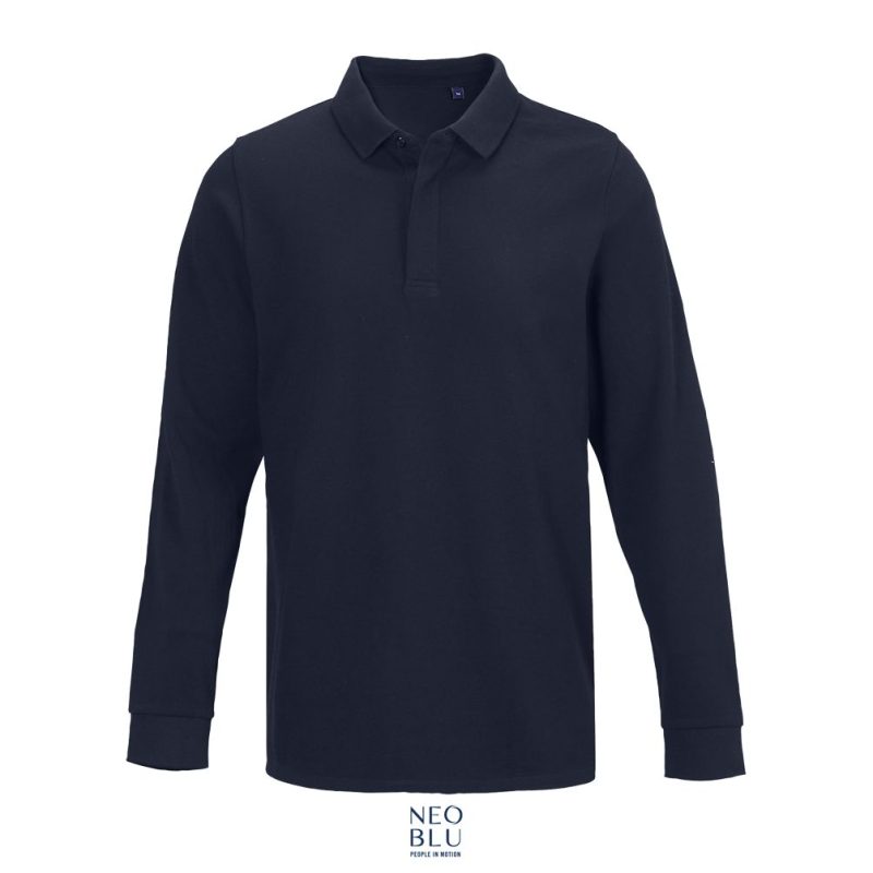 Polo Hombre Manga Larga Con Tapeta Oculta Neoblu Owen Lsl Men Sols - Noche - Sols