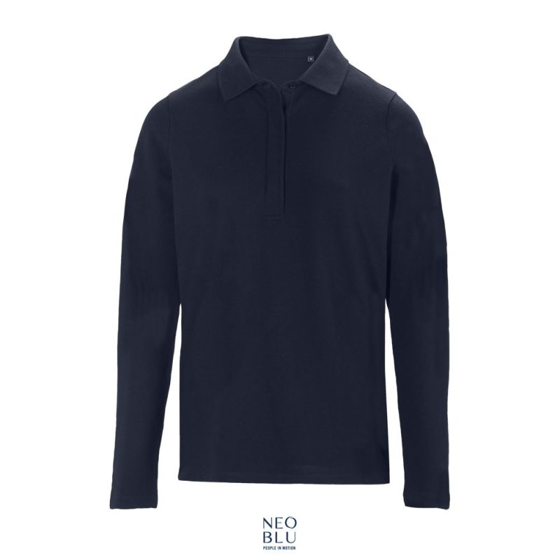 Polo Mujer Manga Larga Con Tapeta Oculta Neoblu Owen Lsl Women Sols - Noche - Sols