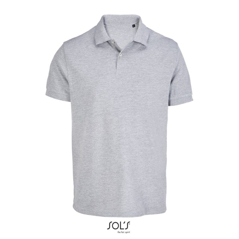 Polo Unisex Pacific Sols - Gris Mezcla - Sols