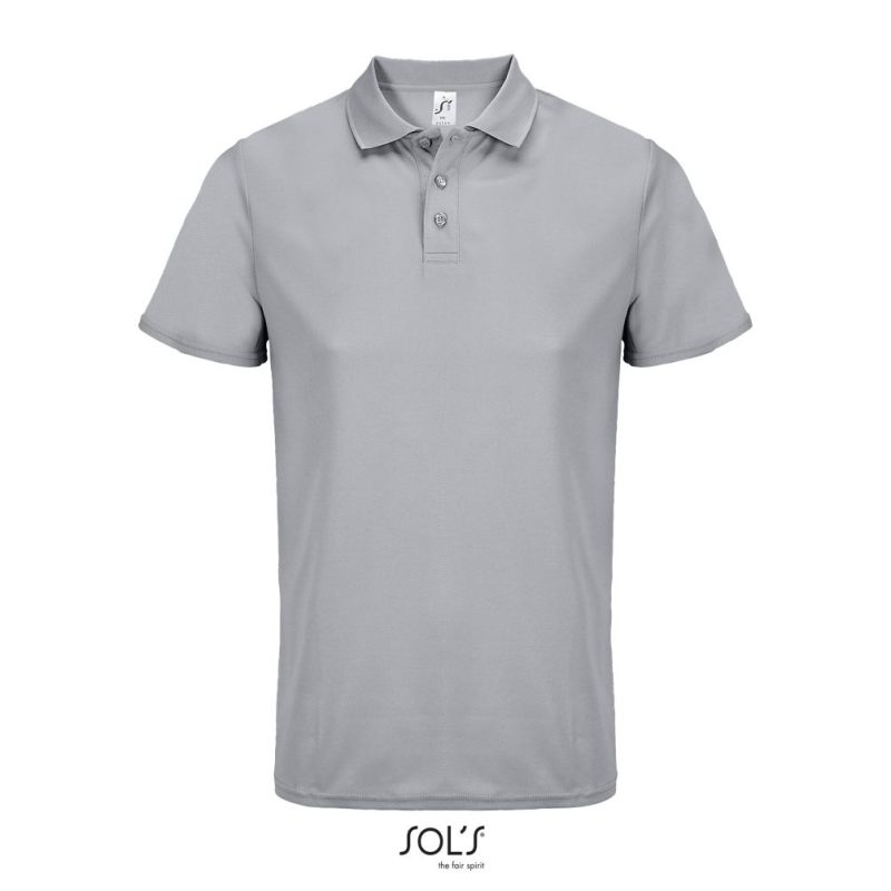 Polo Deportivo Pitcher Sols - Gris Puro - Sols