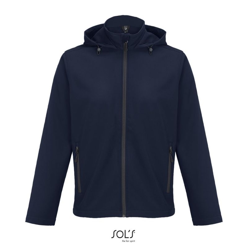 Chaqueta Softshell Hombre Con Capucha Race Hooded Men Sols - French Marino - Sols