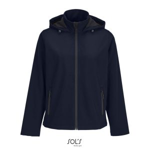 Chaqueta Softshell Mujer Con Capucha Race Hooded Women Sols - French Marino - Sols
