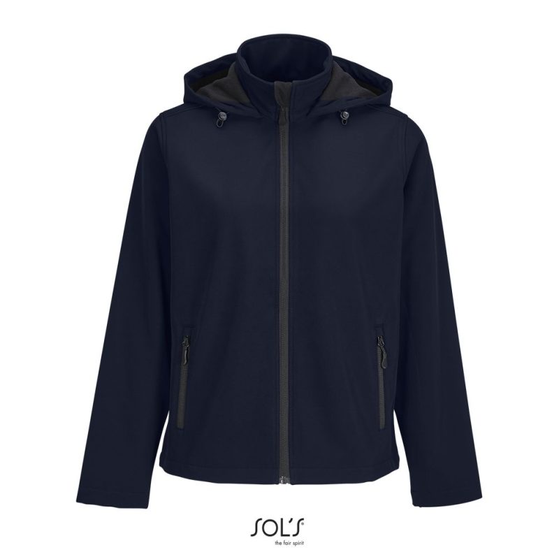 Chaqueta Softshell Mujer Con Capucha Race Hooded Women Sols - French Marino - Sols