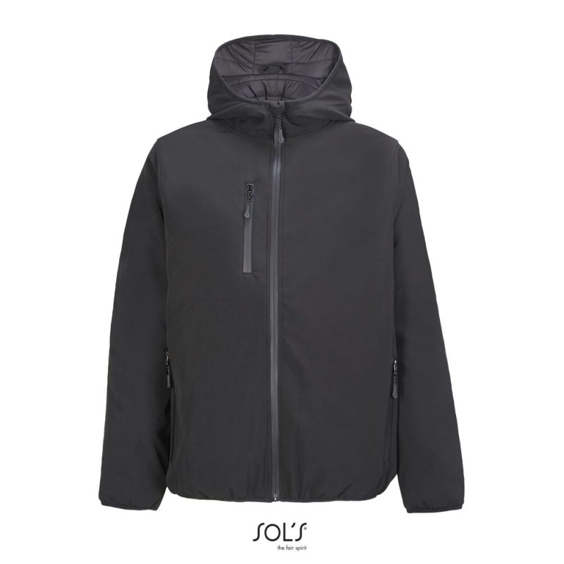 Chaqueta Softshell Hombre Falcon Padded Men Sols - Negro - Sols