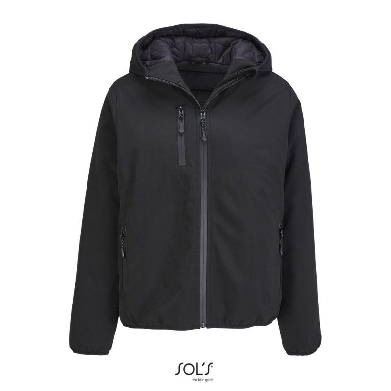 Chaqueta Softshell Mujer Falcon Padded Women Sols - Negro - Sols