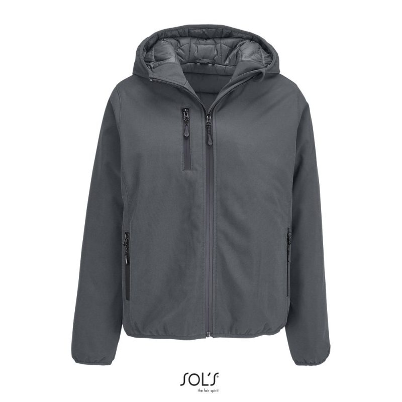 Chaqueta Softshell Mujer Falcon Padded Women Sols - Antracita - Sols
