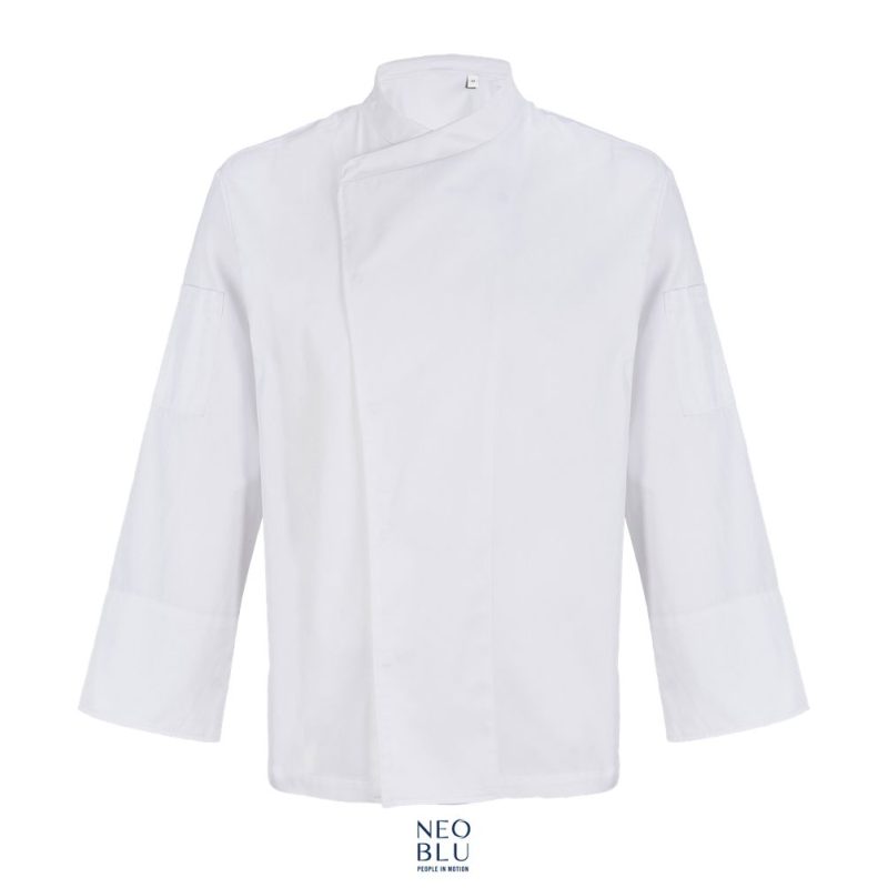 Chaquetilla De Cocina Hombre Neoblu Eugene Sols - Blanco Óptimo - Sols