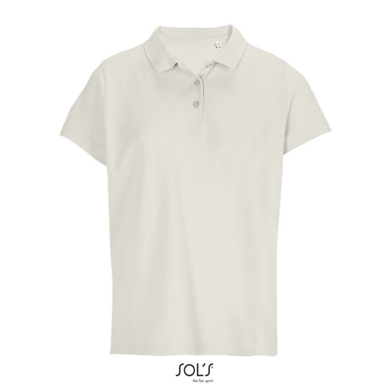 Polo Mujer Pulse Women Sols - Blanco Crema - Sols