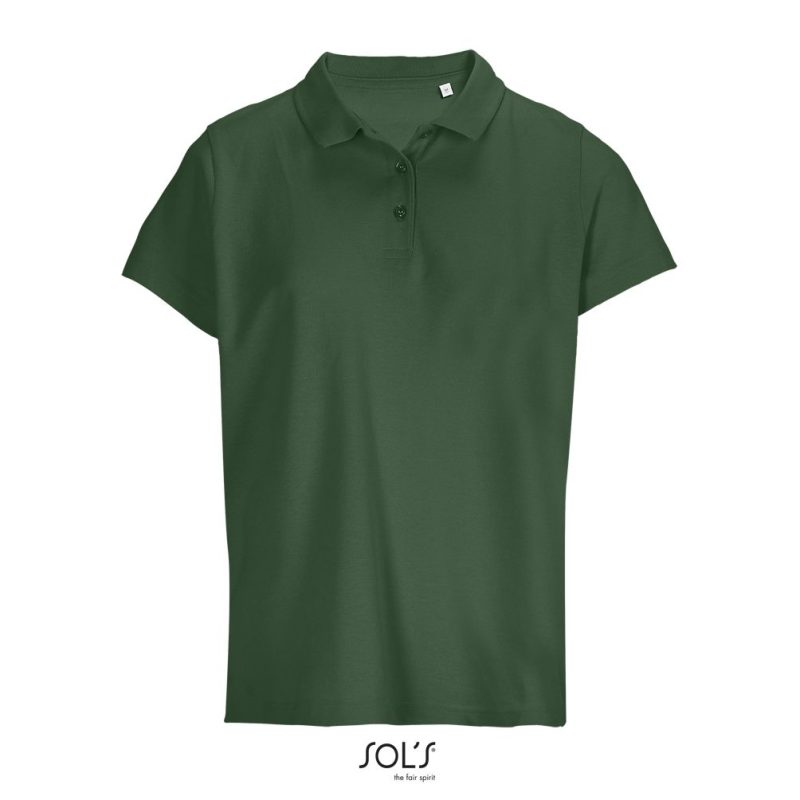 Polo Mujer Pulse Women Sols - Verde Botella - Sols
