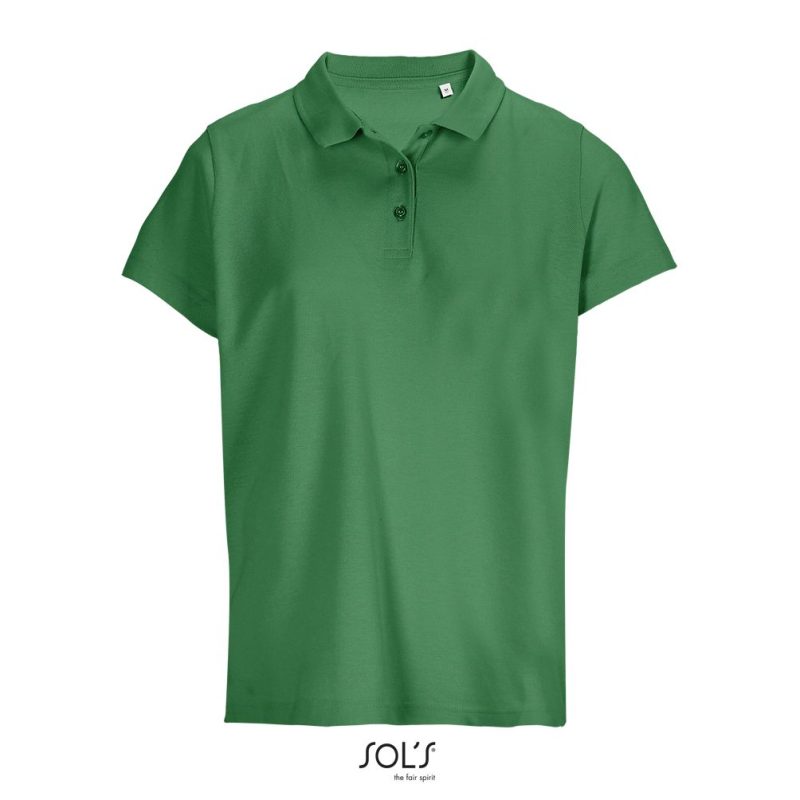Polo Mujer Pulse Women Sols - Verde Pradera - Sols