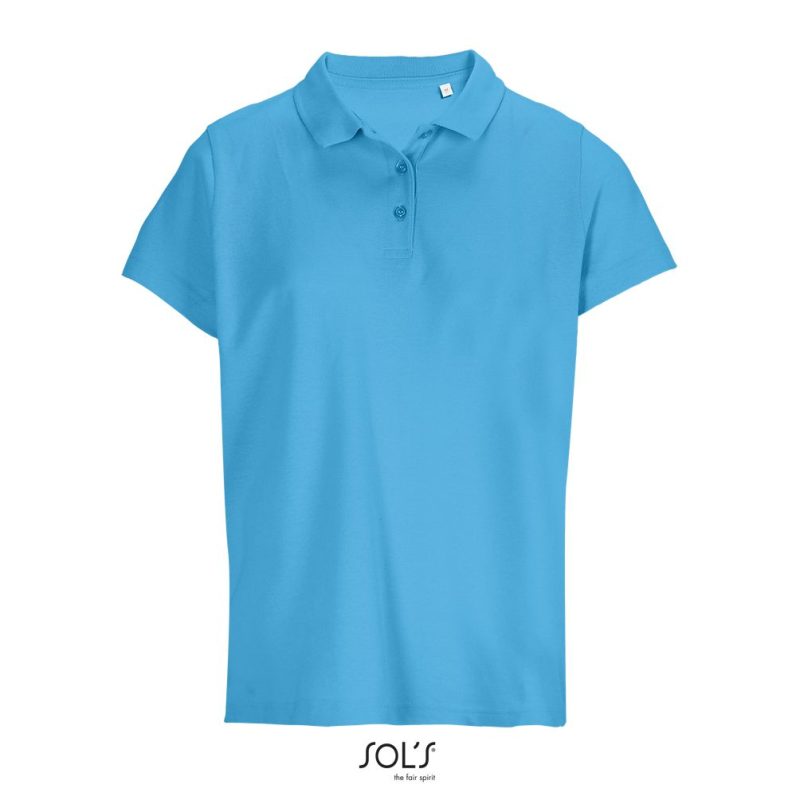 Polo Mujer Pulse Women Sols - Aqua - Sols