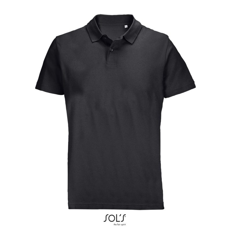 Polo Unisex Pulse Sols - Negro - Sols