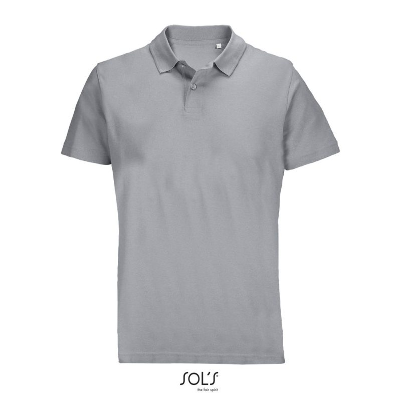 Polo Unisex Pulse Sols - Gris Puro - Sols