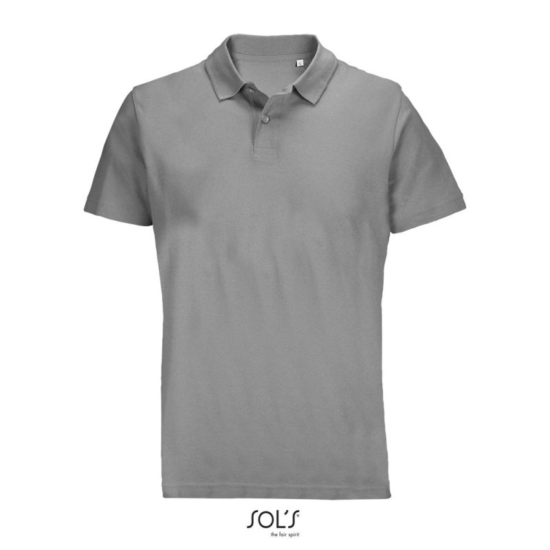 Polo Unisex Pulse Sols - Gris Mezcla - Sols