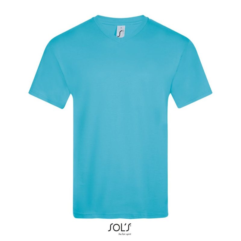 Camiseta Hombre Cuello Pico Victory Sols - Azul Atolón - Sols