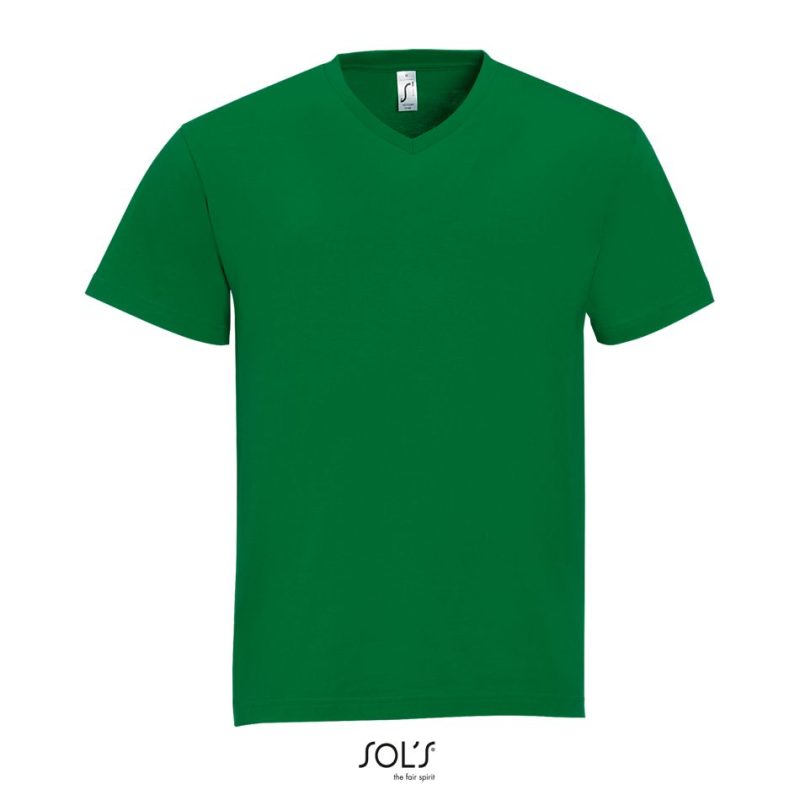 Camiseta Hombre Cuello Pico Victory Sols - Verde Pradera - Sols