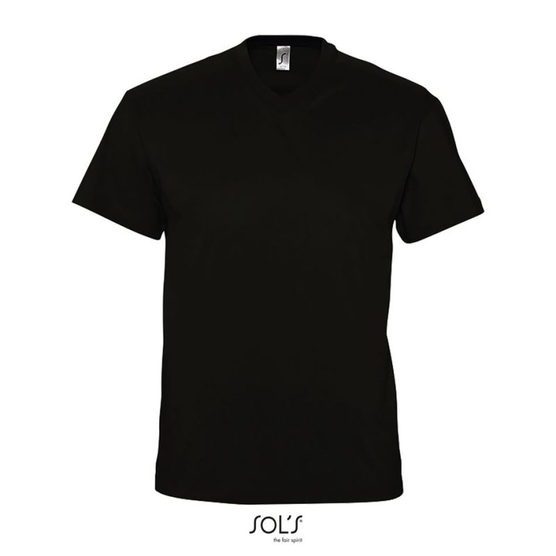 Camiseta Hombre Cuello Pico Victory Sols - Negro Profundo - Sols