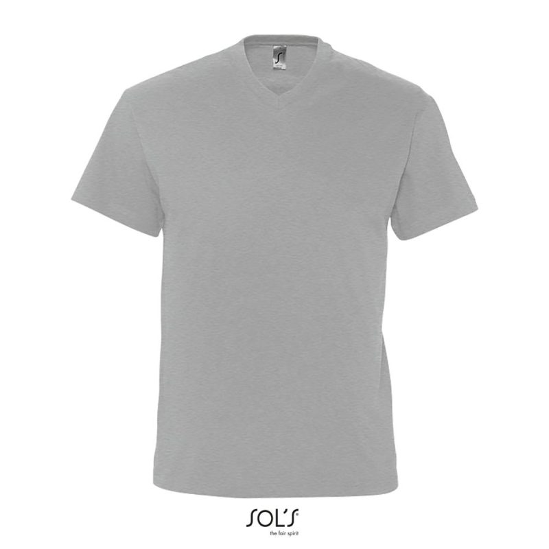 Camiseta Hombre Cuello Pico Victory Sols - Gris Mezcla - Sols