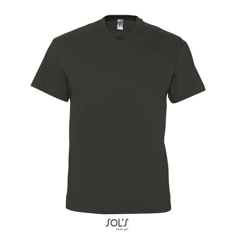 Camiseta Hombre Cuello Pico Victory Sols - Gris Oscuro - Sols