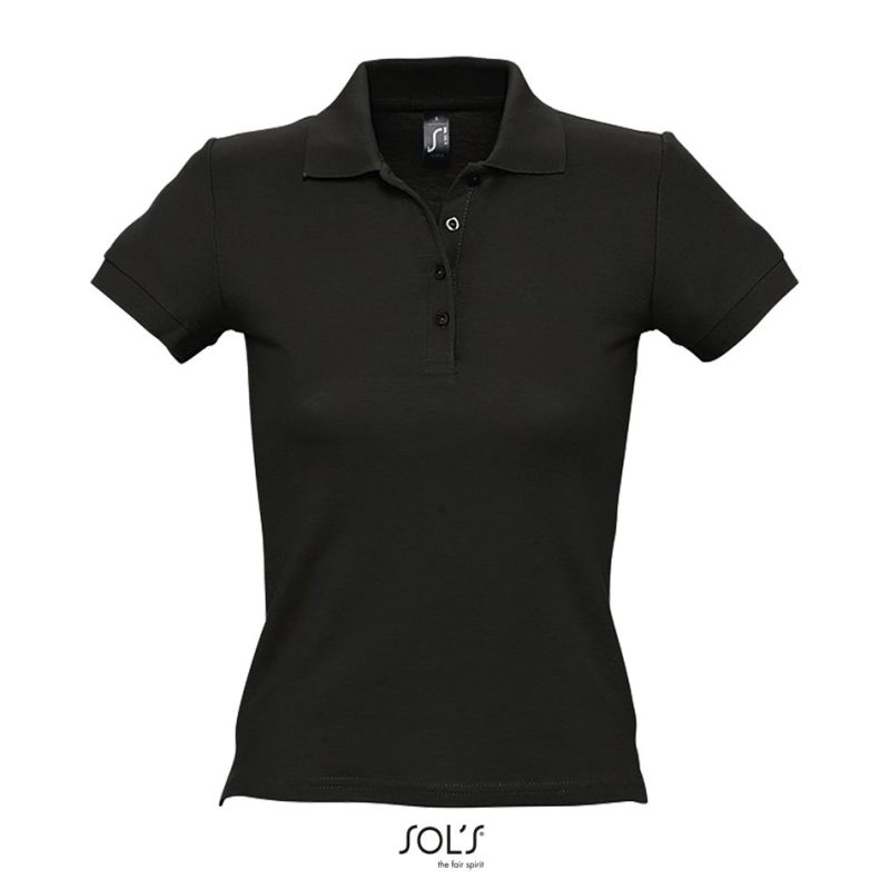 Polo Piqué Mujer People Sols - Negro - Sols