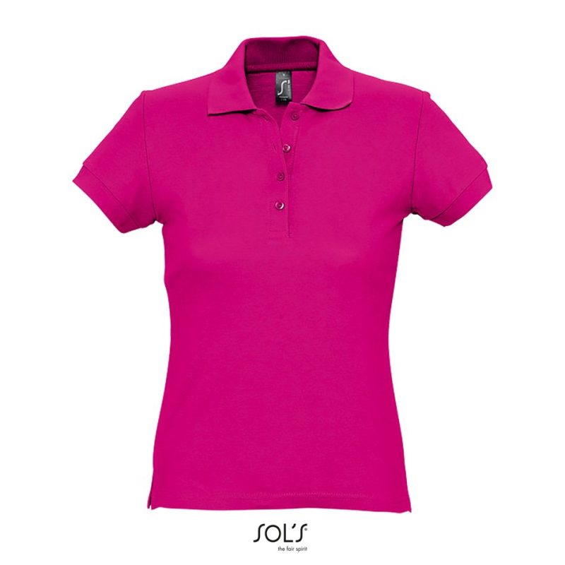 Polo De Manga Corta Para Mujer Passion Sols - Fucsia - Sols