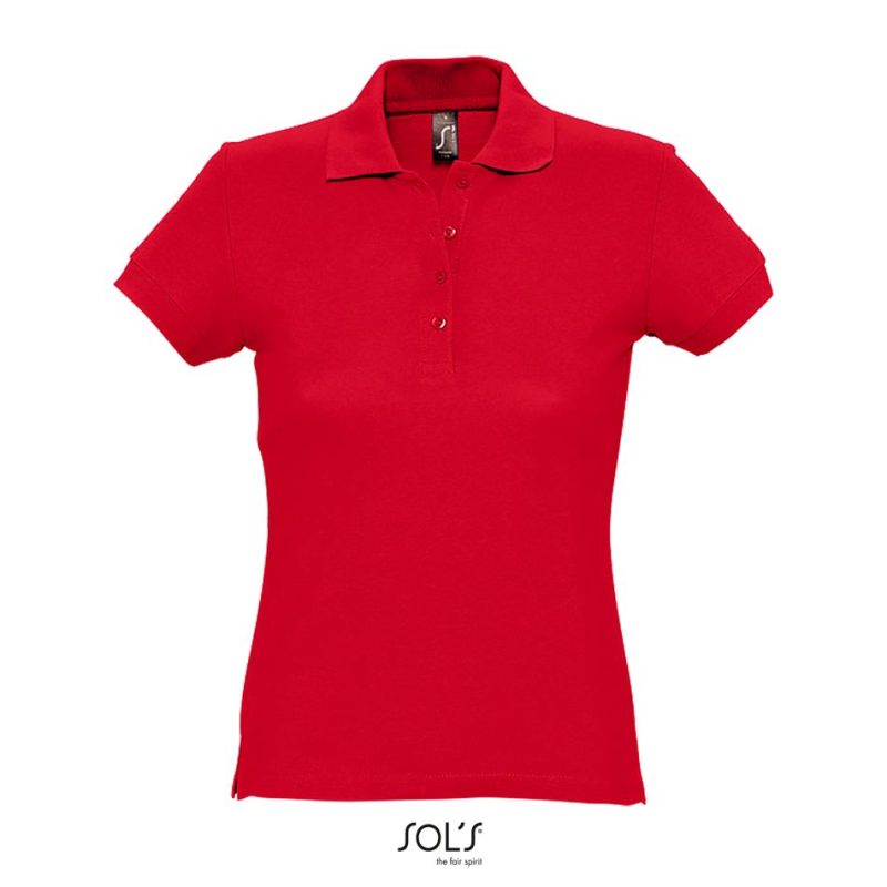 Polo De Manga Corta Para Mujer Passion Sols - Rojo - Sols