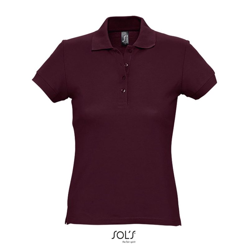 Polo De Manga Corta Para Mujer Passion Sols - Burdeos - Sols