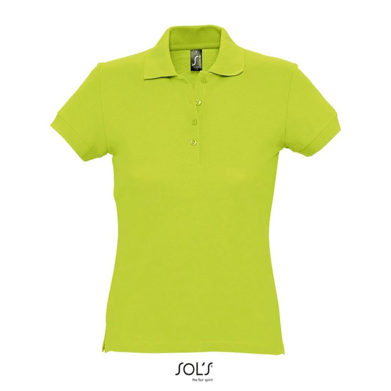 Polo De Manga Corta Para Mujer Passion Sols - Verde Manzana - Sols