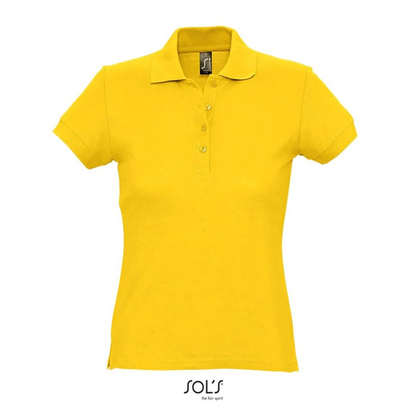 Polo De Manga Corta Para Mujer Passion Sols - Amarillo - Sols