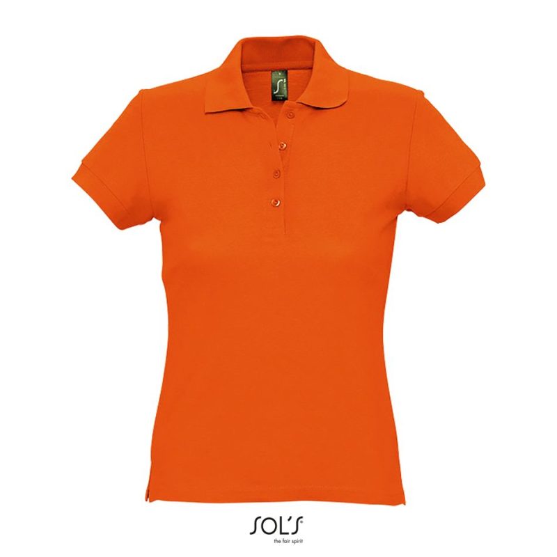 Polo De Manga Corta Para Mujer Passion Sols - Naranja - Sols