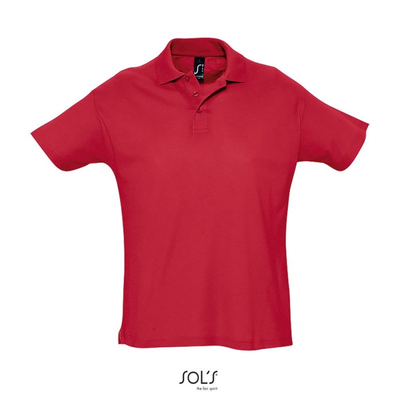 Polo Hombre Manga Corta Summer Ii Sols - Rojo - Sols