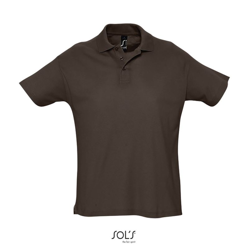 Polo Hombre Manga Corta Summer Ii Sols - Chocolate - Sols