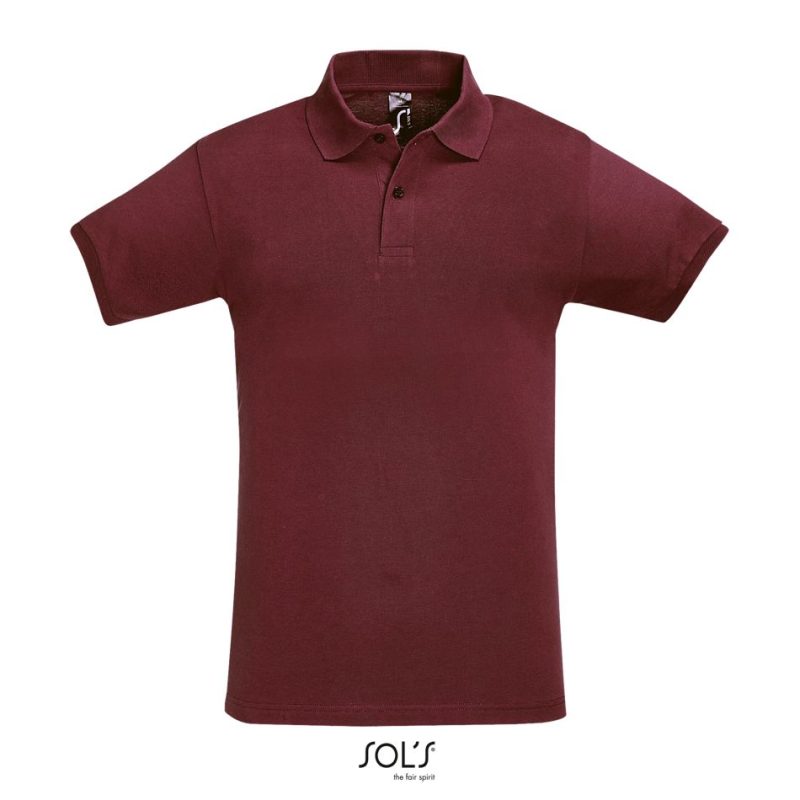 Polo Hombre Manga Corta Perfect Men Sols - Burdeos - Sols