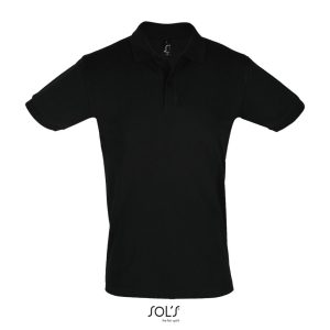 Polo Hombre Manga Corta Perfect Men Sols - Negro - Sols