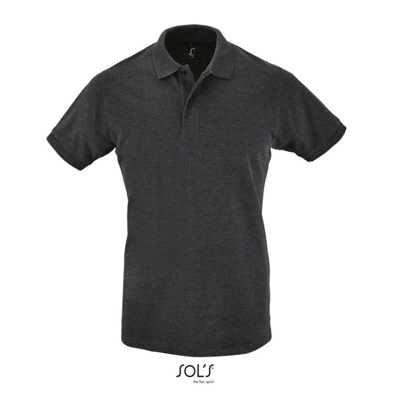 Polo Hombre Manga Corta Perfect Men Sols - Antracita Mezcla - Sols