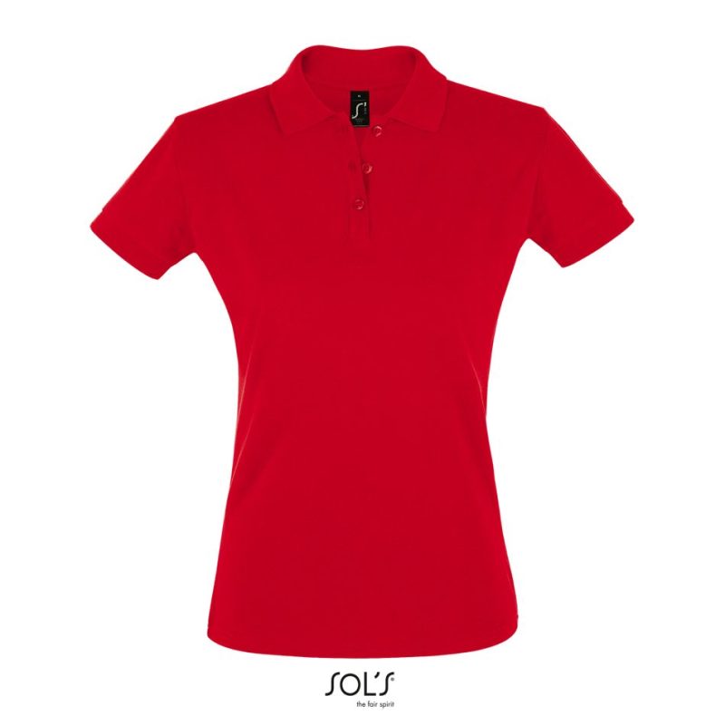 Polo Mujer Manga Corta Perfect Women Sols - Rojo - Sols