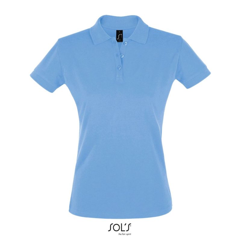 Polo Mujer Manga Corta Perfect Women Sols - Azul Cielo - Sols