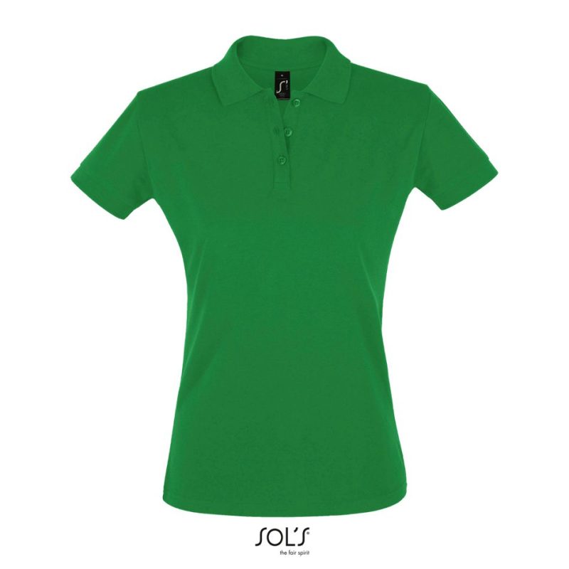 Polo Mujer Manga Corta Perfect Women Sols - Verde Pradera - Sols