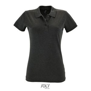 Polo Mujer Manga Corta Perfect Women Sols - Antracita Mezcla - Sols