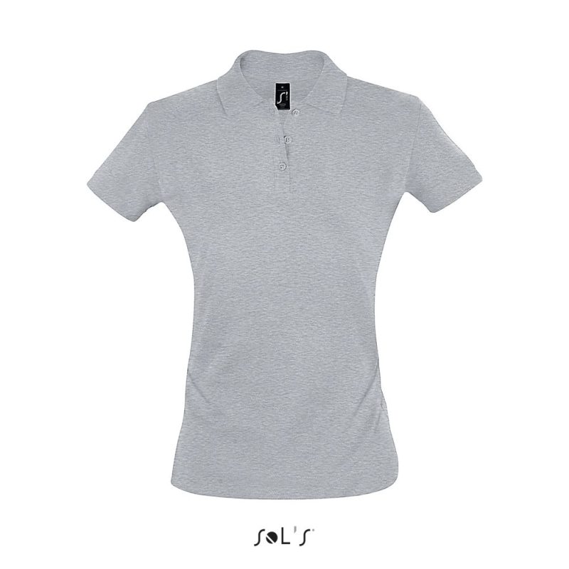 Polo Mujer Manga Corta Perfect Women Sols - Gris Mezcla - Sols