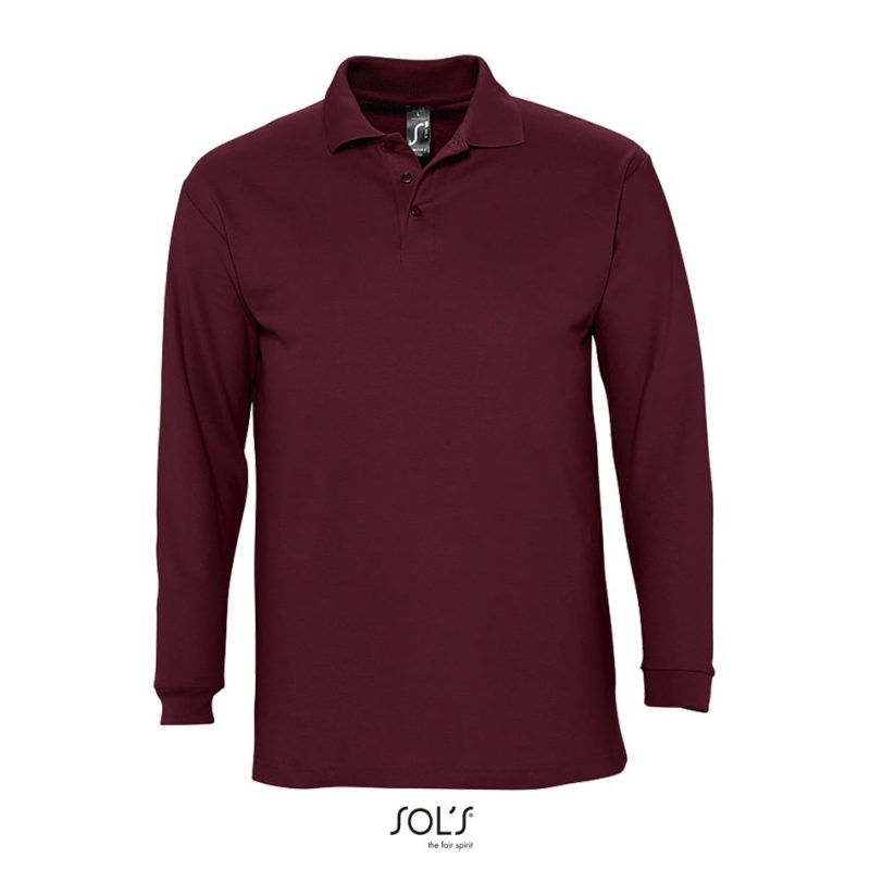 Polo Manga Larga Para Hombre Winter Ii Sols - Burdeos - Sols