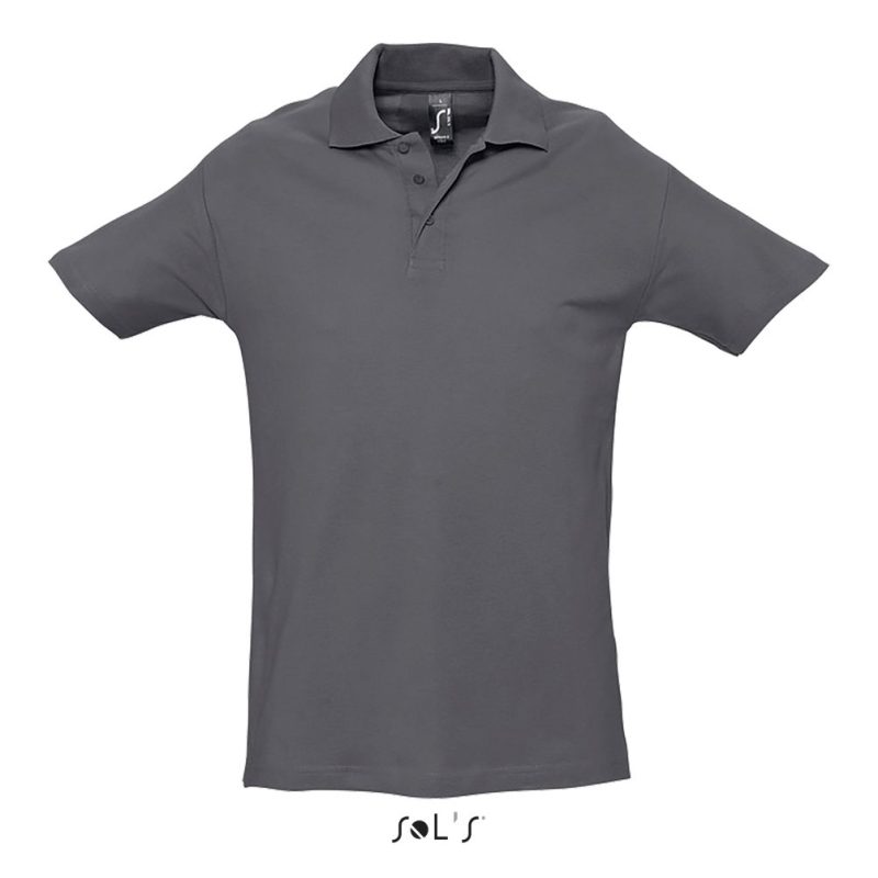 Polo Hombre Spring Ii Sols - Gris Ratón - Sols