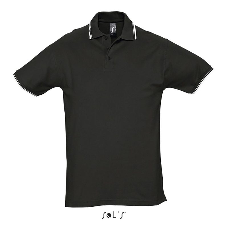 Polo Para Hombre Practice Sols - Negro - Sols