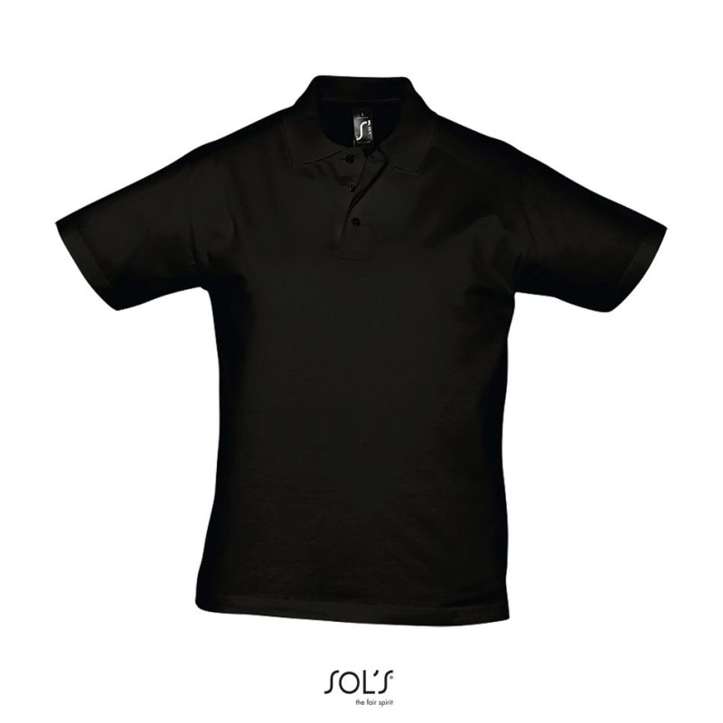 Polo Para Hombre Prescott Men Sols - Negro Profundo - Sols